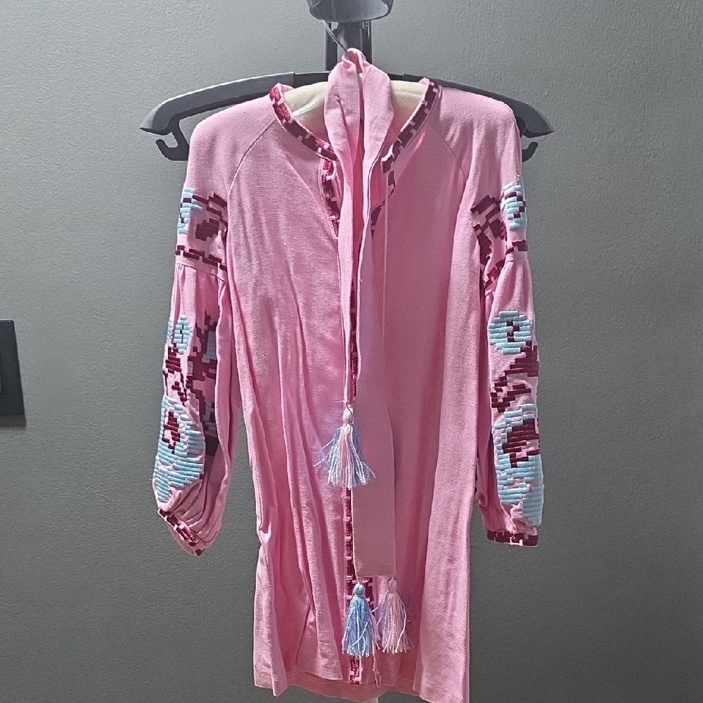 Linen Embroidery Dress.